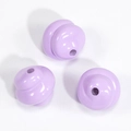 Lavender purple spiral swirl beads with glossy finish for DIY jewelry and bracelets - Spiral Swirl Bead / Lacquered Medium Purple
