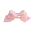 Pink pearlescent acrylic bow bead with iridescent finish for DIY jewelry and phone chains - Bow / 10 Pieces/Pack / Pearlescent - Light Pink