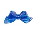 Iridescent blue-purple bow bead with aurora plating for DIY jewelry and phone chains - Bow / 10 Pieces/Pack / Glitter Royal Blue
