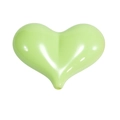 Perla in acrilico verde lime a forma di cuore con finitura lucida per gioielli fai da te - Verde mela