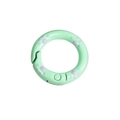 Anillo mosquetón verde menta 20-24mm con huellas de gato púrpuras para llaveros DIY - 20mm / Verde Lácteo - Pata Violeta