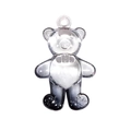 Transparent to black gradient acrylic bear pendant for DIY jewelry and keychains - Transparent Gradient Black
