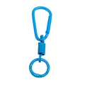 Portachiavi con moschettone a D blu brillante con finitura laccata per accessori DIY - Blu scuro