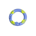 Anillo de resorte azul con huellas de gato para llaveros DIY y accesorios - 20mm / Púrpura Taro - Pata Amarilla
