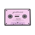 Retro Pink Acryl Kassette Anhänger mit Motivationsspruch für DIY Schmuckzubehör - Große Kassette / Rosa