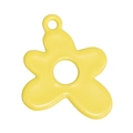 Ciondolo a forma di fiore giallo in lega con gancio per portachiavi fai-da-te - Giallo scuro