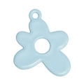 Ciondolo a fiore celeste a cinque petali in lega per portachiavi e borse fai-da-te - Blu Acqua