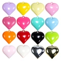 Acryl-Herzanhänger-Set in 16 matten und metallischen Farben für DIY-Schmuckherstellung - Zufällige Farbe