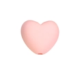 Roze hartvormige harskraal met matte afwerking en gat voor het maken van DIY-sieraden - Dikke Versie No.1 / Mat Hart - Lichtroze