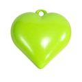 Neongrüner Acryl-Herzanhänger mit glatter Oberfläche für DIY-Schmuckherstellung - Fruchtgrün