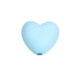 Lichtblauwe hartvormige hars accessoire voor DIY sieraden en schoendecoraties - Dikke Versie No.1 / Mat Hart - Aquablauw