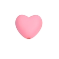 Roze mat hart kraal met centraal gat voor DIY sieraden maken en schoen decoratie - Dikke Versie No.1 / Mat Hart - Perzik