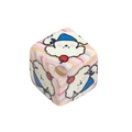 Square acrylic bead with cute puppy motif and hole for DIY jewelry making - Cartoon Dog / Multicolor Splicing