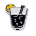 Silver boba tea charm bead with colorful enamel and fruit slice for DIY bracelets - Silver-Framed Thin Cup Style / Black