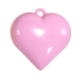 Glänzender rosa Acryl-Herzanhänger für DIY-Schmuck und Handy-Zubehör - Hellrosa