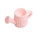 Mini arrosoir rose en acrylique avec détail de cœur pour porte-clés et sacs DIY - Arrosoir-Rose