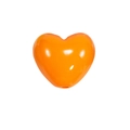 Gepolijste feloranje hartvormige acrylkraal voor DIY-sieraden en handwerken - Dikke Versie No.1 / Gelakt Hart - Oranje