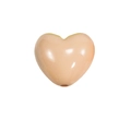 Glanzende perzikkleurige hartvormige harsbedel voor DIY-sieraden en ambachten - Dikke Versie No.1 / Gelakt Hart - Grapefruit