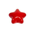 Glanzend felrood sterrenhars accessoire voor DIY handwerk en schoen decoraties - Dikke Versie No.1 / Gelakt Ster - Rood