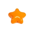 Glanzende oranje sterhars kraal accessoire met gat voor DIY sieraden en bedels maken - Dikke Versie No.1 / Gelakt Ster - Oranje