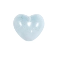 Lichtblauwe doorschijnende hars hartkraal met gat voor DIY sieraden maken - Dikke Versie No.1 / Transparant Glinster Hart - Blauw