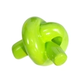 Perla nodo in acrilico verde lucido per creazione di gioielli e portachiavi DIY - Perlina a nodo / Verde mela