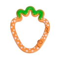 Cute orange strawberry shaped spring gate ring lobster clasp DIY key ring accessory - Strawberry / Orange