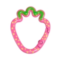 Pink strawberry shaped alloy spring ring gate fastener for DIY keychains and accessories - Strawberry / Rose Red