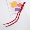 Rot-weißer geflochtener Kordel-Anhänger mit Knotendetail für Taschen und Schlüssel - Schnur (5830772824195) / Ankara Rot
