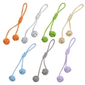 Porte-clés en cuir tressé à la main en sept couleurs pour sacs et accessoires - Couleur Aléatoire