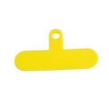 Universal T-shaped yellow silicone phone tether tab connector for crossbody lanyard - Phone Tether Tab / Yellow