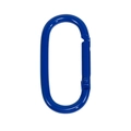 Chiusura ad anello ovale in metallo blu vibrante per portachiavi fai-da-te e accessori - Blu Zaffiro