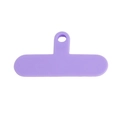 Purple universal cell phone lanyard tether tab with reinforced metal ring connector - Phone Tether Tab / Purple
