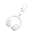 Porte-clés en acrylique blanc en forme de casque avec crochet pour sacs d'étudiants - Laqué - Blanc