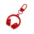 Porte-clés en forme de casque rouge vif en acrylique avec une finition brillante - Laqué - Rouge Vif