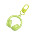 Porte-clés casque en acrylique vert fluo avec un crochet à ressort en forme de D - Peint - Vert Fruit