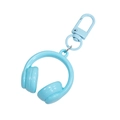 Porte-clés acrylique casque bleu ciel avec mousqueton assorti pour sacs à dos - Peinture Bleu Clair