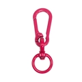 Rose red metal spring lobster clasp and swivel ring for DIY bag keychains - Rose Red