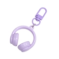 Porte-clés casque en acrylique lavande avec crochet assorti et finition mate - Laqué - Violet
