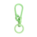 Mint green matte metal swivel spring snap hook keychain for DIY bags and accessories - Milky Green