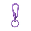 Durable purple painted metal swivel spring hook with rotatable ring for DIY bags - Dark Purple