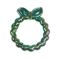 Anello a molla ondulato arcobaleno con fiocco per borse e portachiavi DIY - Verde brillante