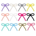 DIY acrylic candy color bow pendants in twelve vibrant assortments for jewelry making - Random Color