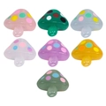 Colorful mushroom shaped acrylic beads with polka dots for DIY jewelry and phone chains - Jelly Mushroom - Random Color