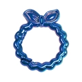 Fibbia ad anello a molla con fiocco blu-viola cangiante per ciondoli per borse DIY - Blu Zaffiro