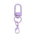 Lavender purple lacquer lobster clasp with swivel ring for DIY doll bag accessories - Purple