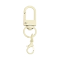 Creamy white swivel lobster clasp alloy keychain hook for DIY doll bag accessories - Off-white