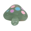 DIY colorful acrylic mushroom bead in dark green with multi-color spots for jewelry making - Jelly Mushroom - Dark Green