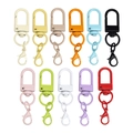 Colorful alloy lobster clasps for DIY keychain accessories in eleven vibrant pastel finishes - Random Color