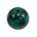 Green and black checkered acrylic heart round bead for DIY keychain and jewelry - Round / Dark Green